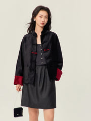 New Chinese-style Square Neck Vest