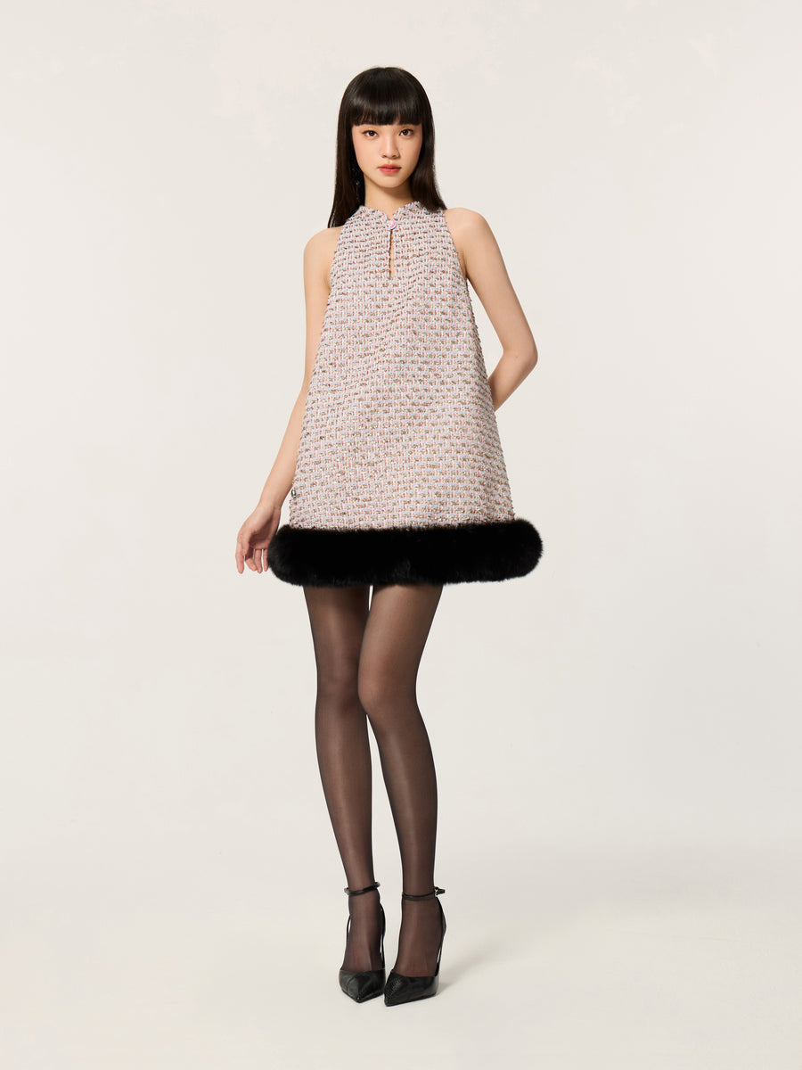 Qipao Collar Sleeveless Dress