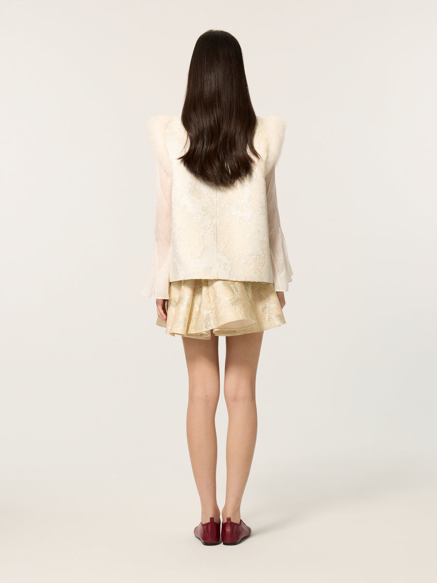 Ruixue Chinese style side lapel standing collar vest jacket