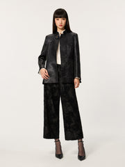 Mo Lan Dangling Bead Chinese-style V-neck Split Jacket