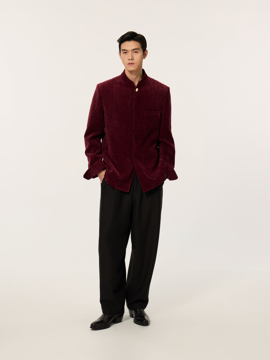 Zhu Yin - Chinese style stand-up collar coat