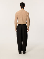 Wu He Chinese-style Polo Collar Knitwear
