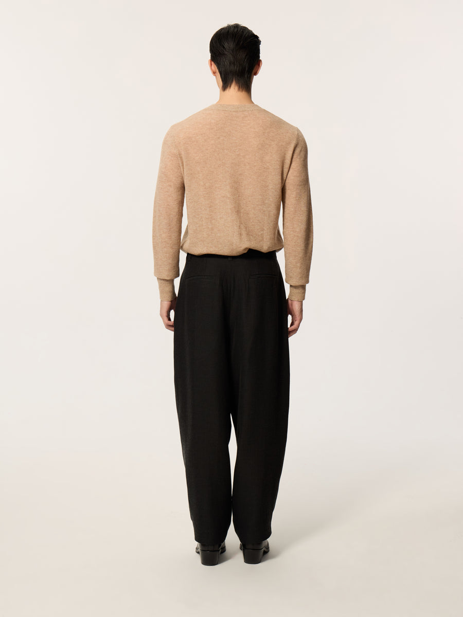 Wu He Chinese-style Polo Collar Knitwear