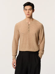 Wu He Chinese-style Polo Collar Knitwear