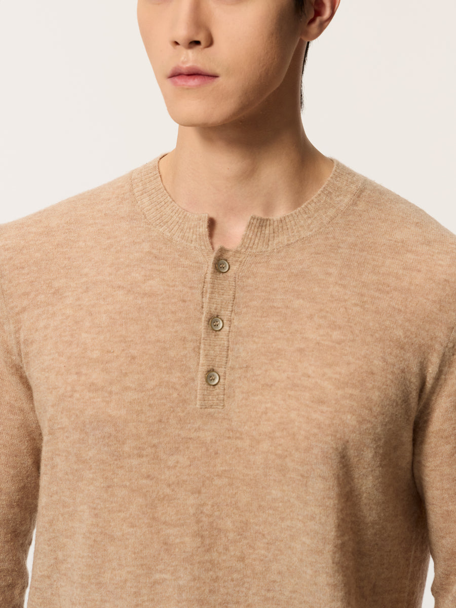 Wu He Chinese-style Polo Collar Knitwear