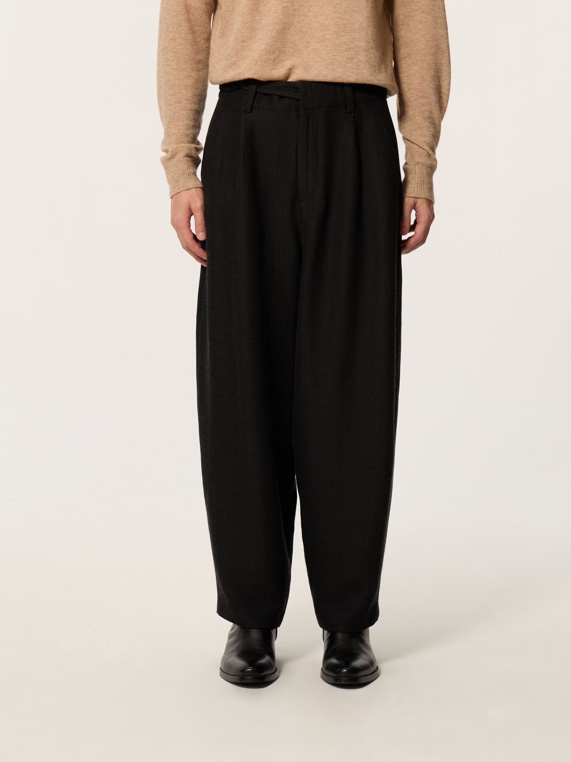 Jingchuan Chinese-style loose trousers with belts