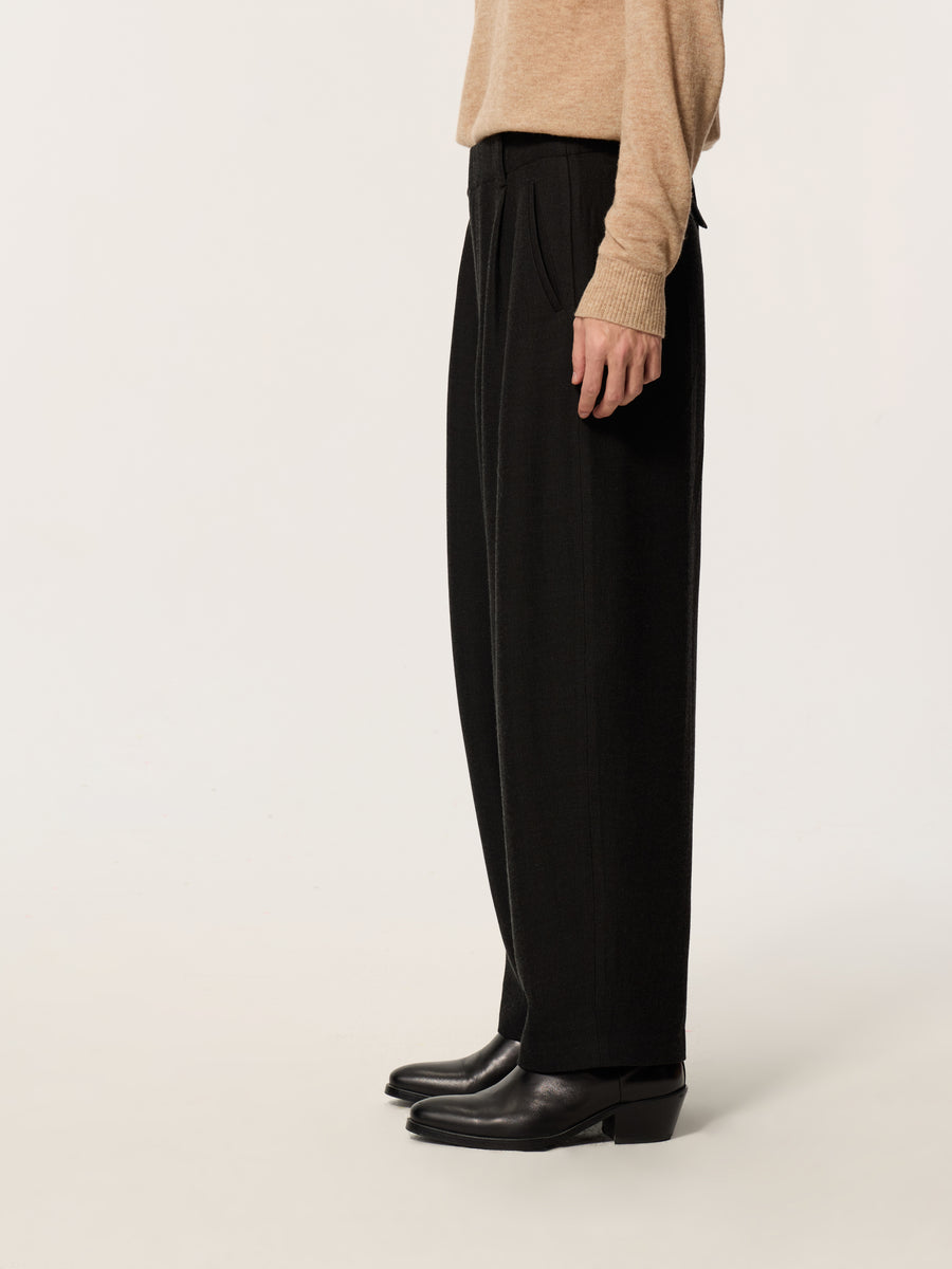 Jingchuan Chinese-style loose trousers with belts