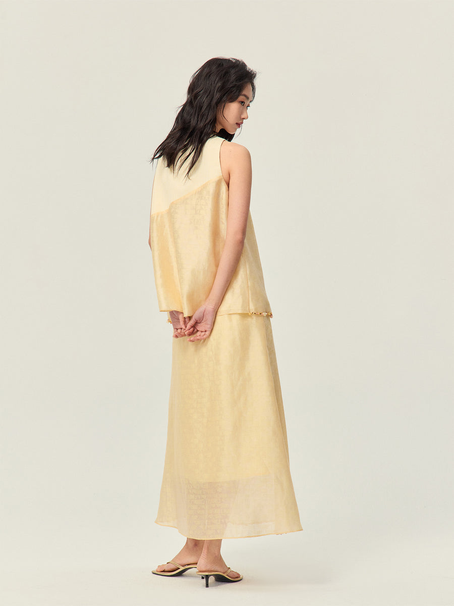 Long beaded skirt